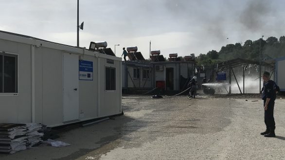 Εξέγερση μεταναστών στο ΚΥΤ στο Φυλάκιο