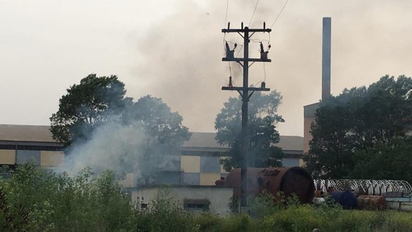 Φωτιά μικρής έκτασης στο εργοστάσιο ζάχαρης
