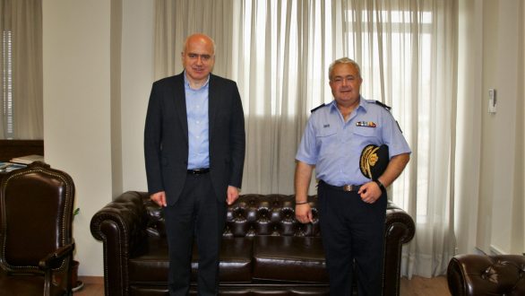 Επίσκεψη στον Περιφερειάρχη ΑΜΘ του νέου Διοικητή της Περιφερειακής Πυροσβεστικής Διοίκησης ΑΜΘ