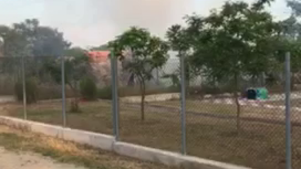 Φωτιά σε έκταση με ξερά χόρτα στο κέντρο της Ορεστιάδας