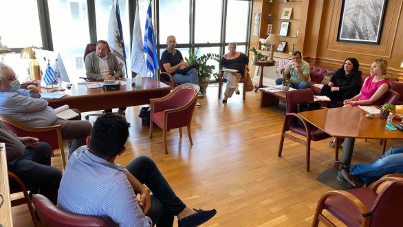 Συνάντηση εργασίας πραγματοποιήθηκε στο γραφείου του Δημάρχου Αλεξανδρούπολης και Προέδρου του Δ.Σ. της Δ.Ε.Υ.Α.Α.