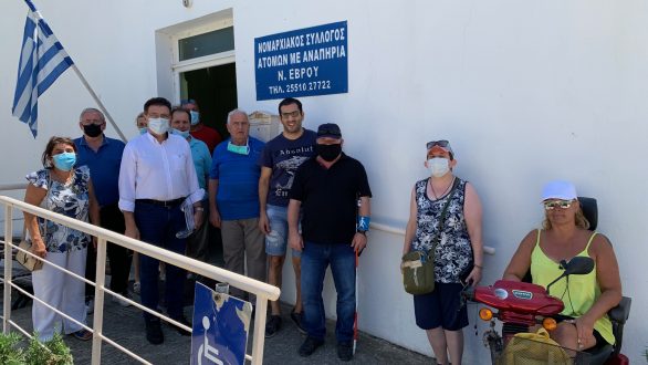 Συνάντηση Αντιπεριφερειάρχη Έβρου με το νέο ΔΣ του Νομαρχιακού Συλλόγου ΑμεΑ Έβρου