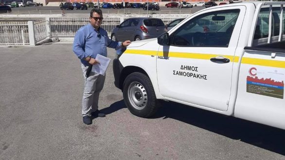 Καινούριο ημιφορτηγό μονής καμπίνας 4Χ4 απέκτησε ο Δήμος Σαμοθράκης