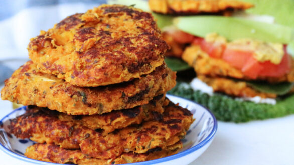 Μπιφτέκια γλυκοπατάτας