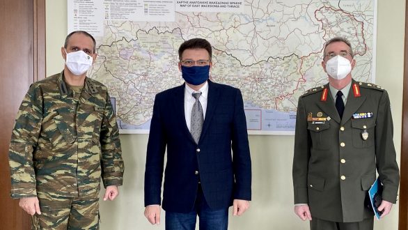 Εθιμοτυπική συνάντηση του Αντιπεριφερειάρχη Έβρου με τον νέο Διοικητή της 12ης Μ/Κ Μεραρχίας Πεζικού