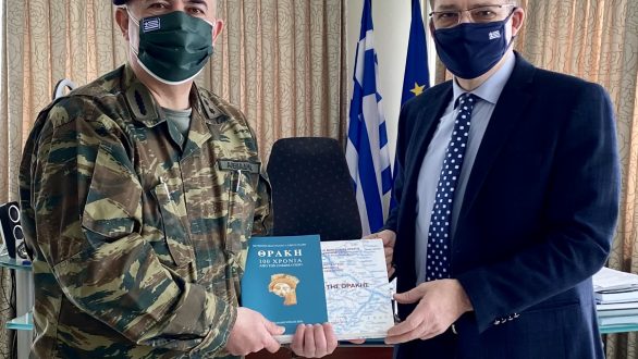 Συνάντηση εθιμοτυπίας του Αντιπεριφερειάρχη Έβρου με τον νέο Διοικητή της XVI Μ/Κ ΜΠ