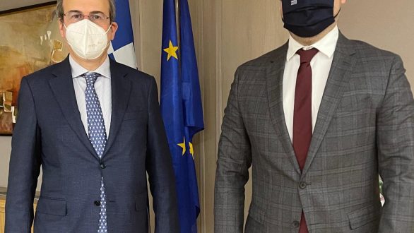 Συνάντηση Χρήστου Δερμεντζόπουλου με τον Υπουργό Εργασίας και Κοινωνικών Υποθέσεων