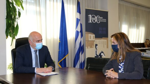 Συνάντηση του Περιφερειάρχη ΑΜΘ με την Υφυπουργό Υγείας στην Κομοτηνή