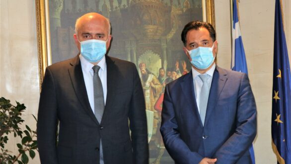 Συνάντηση του υπουργού Ανάπτυξης και Επενδύσεων  με τον Περιφερειάρχη ΑΜΘ κ. Χρήστο Μέτιο