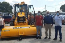 Παραλαβή από τον Δήμο Μαρωνείας-Σαπών ενός οχήματος JCB δωρεά της εταιρείας “TAP AG”