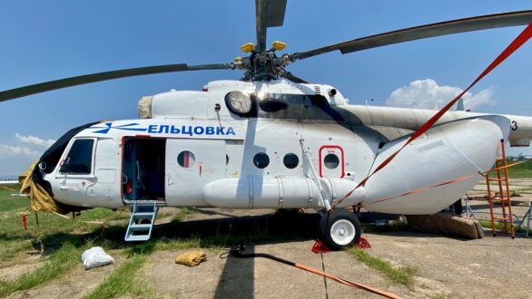 Κατέφτασε σήμερα στην Αλεξανδρούπολη το ρωσικό πυροσβεστικό ελικόπτερο ΜΙ-8