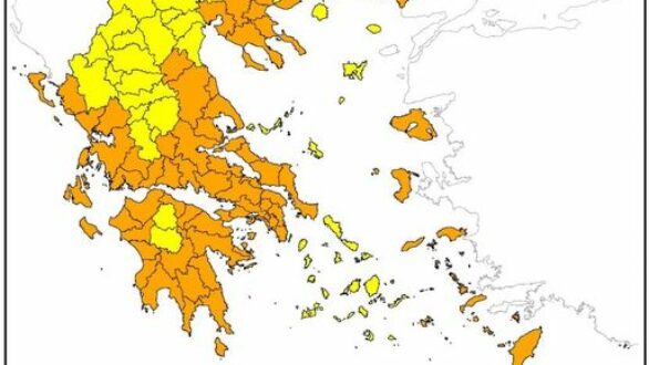 Αυξημένος κίνδυνος φωτιάς σε όλη τη χώρα την Τρίτη 3 Αυγούστου