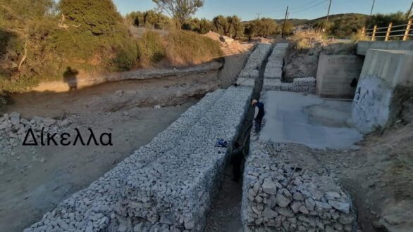 Θωρακισμός αγωγού μεταφοράς Νερού σε Δίκελλα και Πόταμο