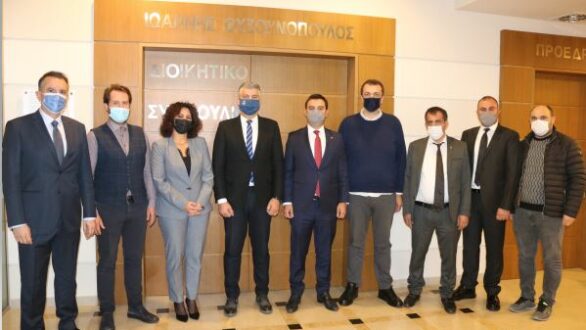 Αντιπροσωπεία του Επιμελητηρίου του Corlu Τουρκίας επισκέφθηκε το Επιμελητήριο Έβρου