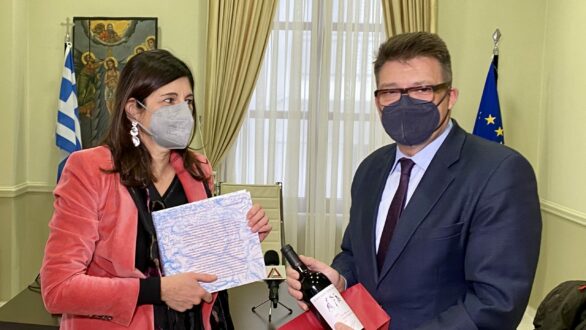 Συνάντηση του Αντιπεριφερειάρχη Έβρου με τη Γενική πρόξενο της Γαλλίας