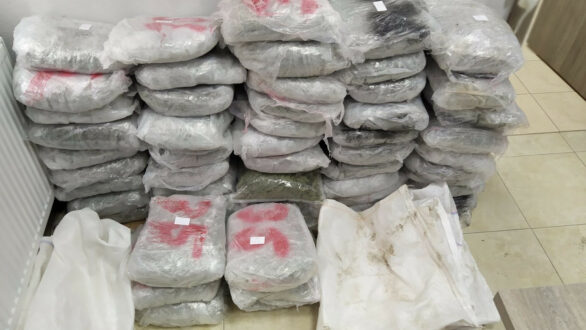 Μπήκαν παράνομα στην χώρα για να μεταφέρουν 67 κιλά κάνναβη και συνελήφθησαν στις Ψαθάδες