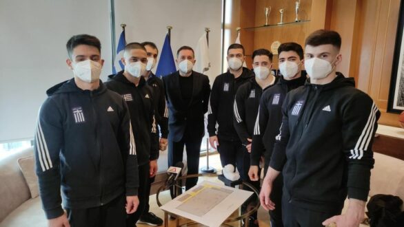 Η Εθνική Ομάδα Ενόργανης Γυμναστικής στον Δήμαρχο Αλεξανδρούπολης
