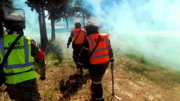 Καταστροφή εκρηκτικών μηχανισμών 16/3-15/4 στον κεντρικό Έβρο