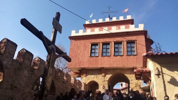 Σταύρωση στην Ιερά Μονή Αγίας Σκέπης και Αγιας Παρασκευής Ν Βυσσας