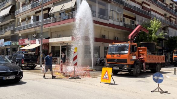 Οι εργασίες του ΔΕΔΔΗΕ έφεραν νέο σιντριβάνι στην Ορεστιάδα