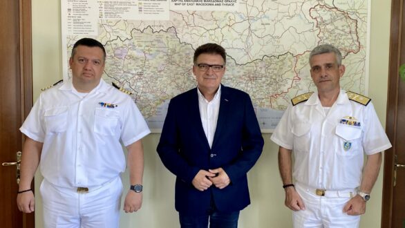 Συνάντηση Δ. Πέτροβιτς με τον Διοικητή 2ης Περιφ. Διοίκησης Λιμενικού Σώματος