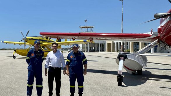 Ενισχύονται τα εναέρια πυροσβεστικά μέσα στη Θράκη – Αμφίβια αεροσκάφη και πυροσβεστικό ελικόπτερο για τις “μάχες” με την φωτιά