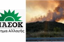 Ν.Ε. ΠΑΣΟΚ Έβρου:«Η Φωτιά στο δάσος Δαδιάς – Λευκίμμης συνεχίζεται και τέταρτη μέρα»