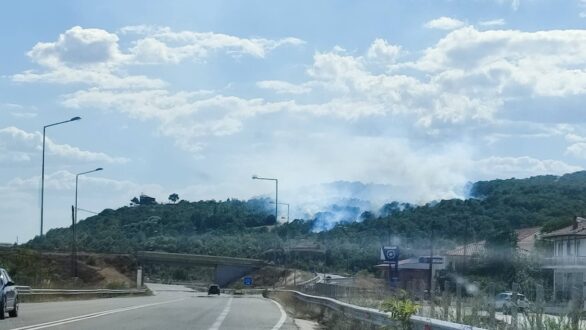 Φωτιά κοντά στο Αμόριο