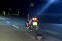 Φρικτή κακοποίηση ζώου στην Καβάλα: Άνδρας έσερνε ασβό με μηχανάκι