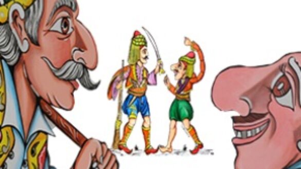 Παράσταση θεάτρου σκιών στο Μουσείο Μετάξης