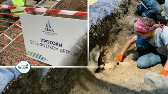 Ταφικά ευρήματα κατά τις εργασίες φυσικού αερίου στην Αλεξανδρούπολη – Διακοπή εργασιών στο σημείο