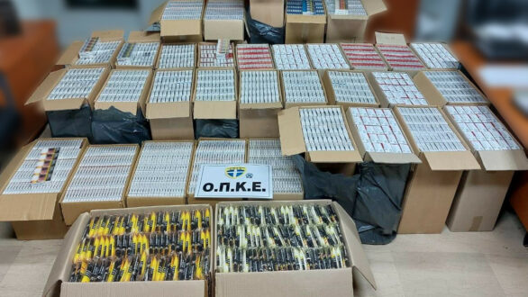 Κομοτηνή: Kατασχέθηκαν 16.500 πακέτα λαθραίων τσιγάρων και 30 κιλά λαθραίου καπνού