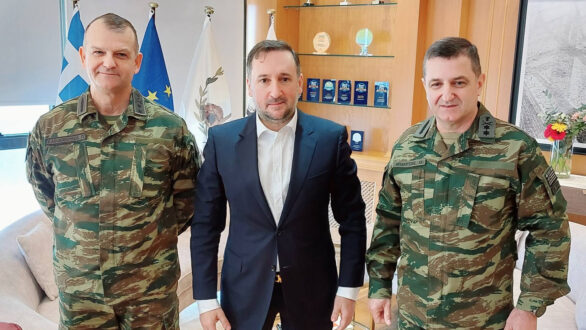 Συνάντηση Γ. Ζαμπούκη με τους Διοικητές της ΧΙΙ Μεραρχίας Πεζικού Έβρου