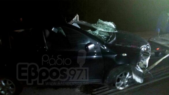 Ορεστιάδα: Τροχαίο με έναν τραυματία πριν λίγο στον κάθετο άξονα στο ύψος του Σάκκου