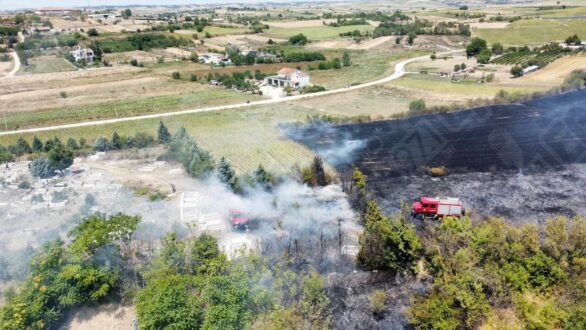 Φωτιά κοντά στον περιφερειακό του Διδυμοτείχου