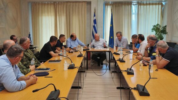 Σύσκεψη του Περιφερειάρχη ΑΜΘ  με τους Υφυπουργούς Πολιτικής Προστασίας και Μακεδονίας-Θράκης στην Κομοτηνή