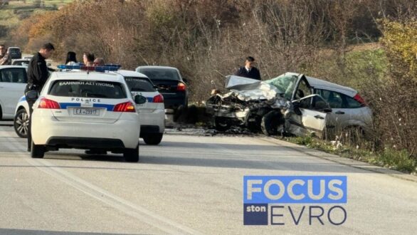 Θανατηφόρο τροχαίο μεταξύ Αλεξανδρούπολης – Φερών