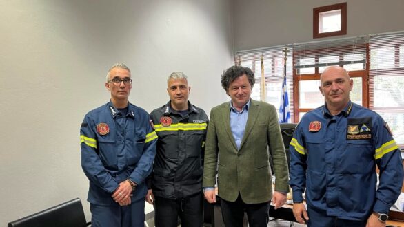 Συνάντηση Δημάρχου Ορεστιάδας με τον νέο Διοικητή Διοίκησης Πυροσβεστικών Υπηρεσιών Ν. Έβρου