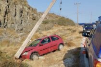 Σαμοθράκη: Αυτοκίνητο προσέκρουσε σε κολώνα της ΔΕΗ – Διακοπή ρεύματος και νερού