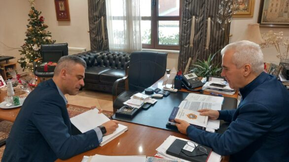 Συνάντηση του Δημάρχου Σουφλίου με τον Αθηνόδωρο Μοσχόπουλο