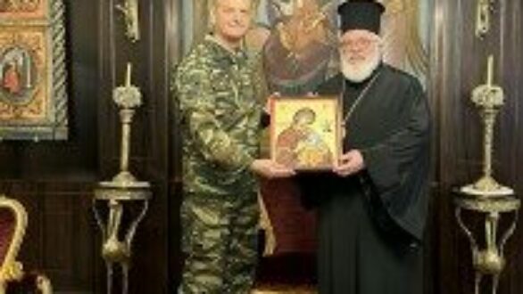 Ο Διοικητής του Δ΄ Σ.Σ. στο Διδυμότειχο