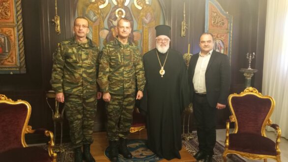 Τον νέο Διοικητή της XVI Μ/Κ ΜΠ Διδυμοτείχου επισκέφθηκε ο Δήμαρχος Ρωμύλος Χατζηγιάννογλου