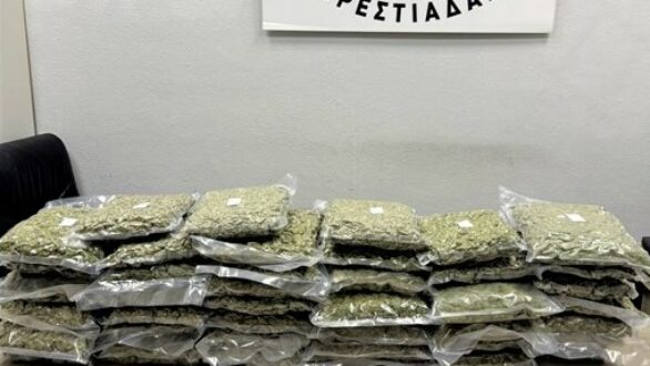 Περισσότερα από 20 κιλά ακατέργαστης κάνναβης κατασχέθηκαν στο Τελωνείο στις Καστανιές  