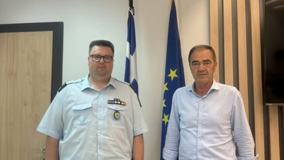 Συνάντηση του Δημάρχου Μαρωνείας-Σαπών με τον Διοικητή του Α.Τ. Σαπών