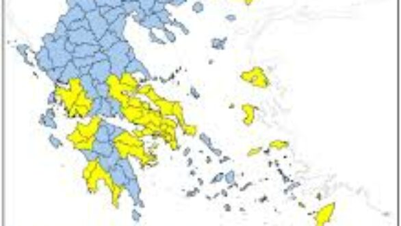 Ο χάρτης πρόβλεψης κινδύνου πυρκαγιάς για αύριο Σάββατο 12 Ιουλίου