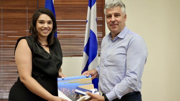 Συνάντηση του Περιφερειάρχη Χριστόδουλο Τοψίδη με την Επίτιμη Πρόξενο της Ολλανδίας στην ΑΜ-Θ