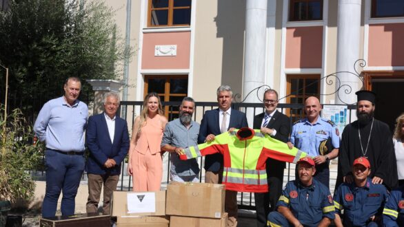 Δωρεά πυροσβεστικού εξοπλισμού από τη Βαυαρία