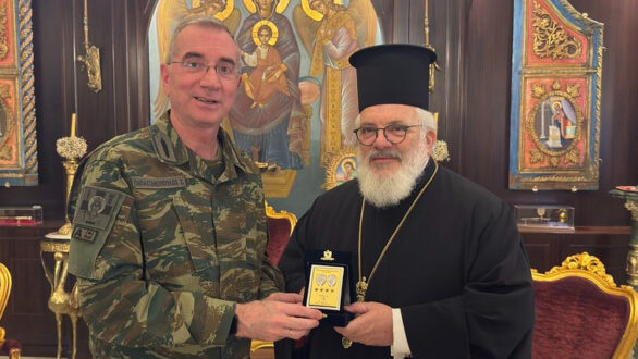 Επίσκεψη του Διοικητή της 1ης Στρατιάς στον Μητροπολίτη Διδυμοτείχου κ. Δαμασκηνό