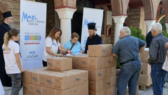 200 δέματα επισιτιστικής βοήθειας διανεμήθηκαν σε Διδυμότειχο και Ορεστιάδα από τη Μητρόπολη