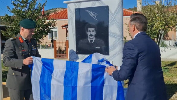 Αποκαλυπτήρια μνημείου στη μνήμη του Σμηναγού (Ι) Αθανάσιου Βουτίδη, στην Ιτέα